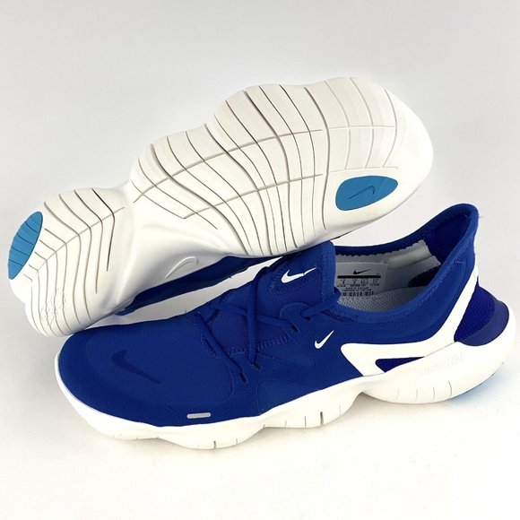 Nike Free RN 5.0 Obsidian Mist Men's Sneakers Shoes Blue White AQ1289 401 - Picture 2 of 11